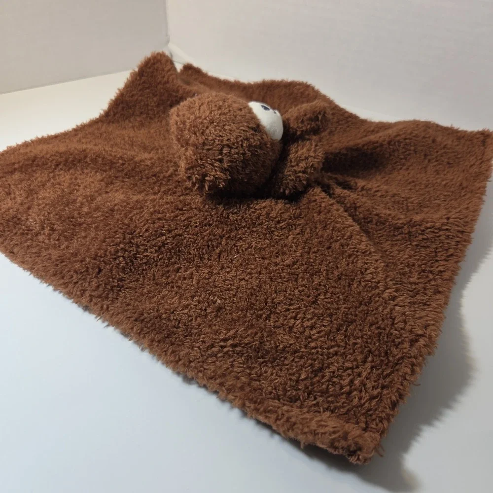 Carter's Just One You Brown Bear Baby Lovey Security Blanket Ribbed